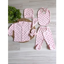Minika Baby Minilkabebe Kalpli Fitilli 5 Li Hastane Çıkış Seti Pamuklu