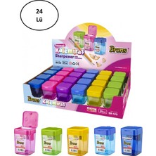 Brons Hazneli Kalemtraş Kare 24'lü