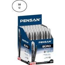 Pensan Tükenmez Kalem 2270 Büro Tipi 1 mm Siyah 50'li