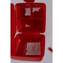 Dekomus Ile Yeni Sezon Lisanslı Galatasaray Çizgili 2 Katlı Beslenme Kutusu / Lunch Box