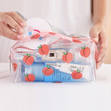 Xiaomei Storebüyük Su Geçirmez Şeffaf Kalem Kutusu Pvc Kırtasiye Hediye Kız Öğrenci Kalem Çantası Kawaii Makyaj Kozmetik Çantası Seyahat Çantası (Yurt Dışından)