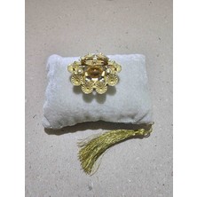 Tasarım Melda Durdu Vintage Kristal Taşlı Broş