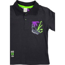 Palm Şortlu Erkek Bebek Takım Siyah