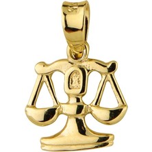 goldkupe 14 Ayar Altın Terazi Burç Kolye Ucu 0,58 gr