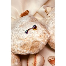 Mooni Accessories Toplu Hologram Paslanmaz Çelik Cerrahi Piercing Tragus Helix