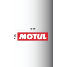 Ayza Tasarım Motul 3 Adet Sticker 15 x 4cm Yağ Sticker Motosiklet Sticker, Oto Sticker