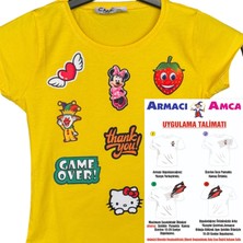 Armacı Amca Ütü Ile Yapışan 4 Adet Örme Kumaş Arma Yırtık Kapatıcı Pratik Yama Tekstil Patch Vatan Ata Gazi Kemal Atatürk Porte