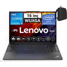 Lenovo Thinkpad E16 Gen1 Intel Core I5-13420H 16GB 512GB SSD 16" Fhd+ IPS Fredos Taşınabilir Bilgisayar TP21JN00JUTX06+ZETTAÇANTA