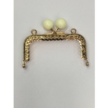 Karan Tuhafiye Çanta ve Cüzdan Klipsi Kare 16 cm Incili Model