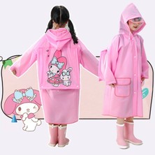 Petityu Sanrio Pembe Sugeçirmez Biyeli Cepli Yağmurluk
