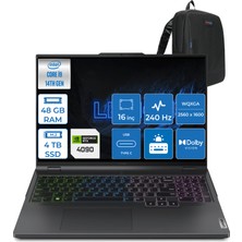 Lenovo Legion Pro 7 I9-14900HX 48GB 2tb + 2tb SSD 16GB/RTX4090/175W 16" 240Hz 500NITS Hdr Wqxga Freedos Taşınabilir Bilgisayar L83DE002XTR09 + Zettaçanta