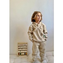 Jolly Kids Erkek Çocuk Polar Kapüşonlu Sweatshirt Takım