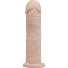 Vomentrend 4 cm Dolgulu Realistik Uzatmalı  Kılıf Dildo Ten Rengi