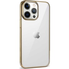 Apple iPhone 14 Pro Max Kılıf Zore Pixel Kapak-Gold