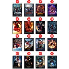 Nokem Premium Çerçeveli Marvel Tablo Çeşitleri & Numara Seçin & Çerçeveli Marvel Afişi Tablo M099