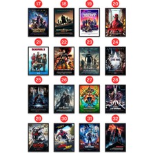 Nokem Premium Çerçeveli Marvel Tablo Çeşitleri & Numara Seçin & Çerçeveli Marvel Afişi Tablo M099