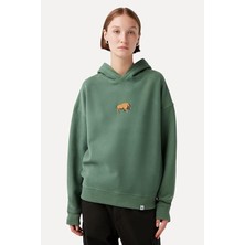 Wwf Market Bizon Hoodie Kapüşonlu Sweatshirt Unisex Yetişkin