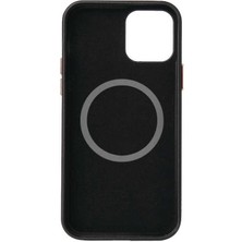 iPhone 12 Mini Uyumlu Zore Leathersafe Wireless Kapak-Lacivert