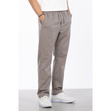 Önü Bağcıklı Bol Paça Baggy Pantolon - Vizon