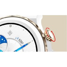 Gt3 Elite Elegance Unisex Akıllı Saat Deri Seramik Kordon Hdiyeli( Nfc Özellikli )