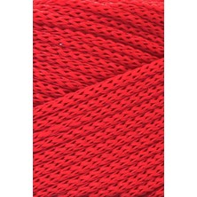 2 mm - 200 gr Polyester (Pp) Makrome Ipi 230 mt Polyester Makrome Ip Supla Ip ve Çanta Ipliği Kırmızı
