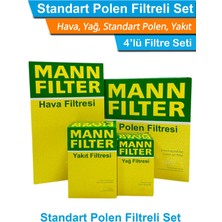 Mann Fılter Bmw 5 Serisi E39 5.30D Mann Filtre Bakım Seti 2001-2004 Hava+Yağ+Yakıt+Standart Polen