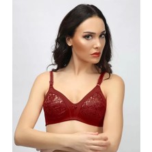 Dantelli Toparlayıcı Sütyen Bordo