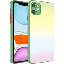 Apple iPhone 11 Kılıf Kamera Korumalı Renkli Temperli Zore X-Cam Kapak-No9