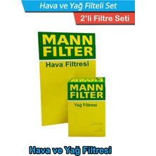 Bmw 3 Serisi E46 3.25İ Mann Filtre Bakım Seti 2001-2005 Hava+Yağ Filtresi