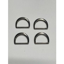 Karan Tuhafiye Çanta Halkası D Demir 2 cm 4 Lü Set