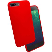 iPhone 8 Plus Uyumlu Zore Silk Silikon-Lila