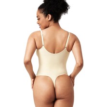 King Bee G String Tanga Toparlayıcı  Alttan Bağlamalı Ayarlanabilir Askılı Seamless Dokuma Zıbın Kadın Korse