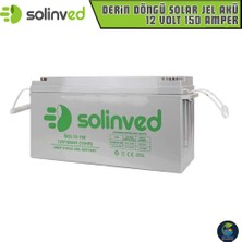 Solinved 12 Volt 150 Amper Derin Döngü Solar Jel Akü - 12V 150AH Solar Jel Akü