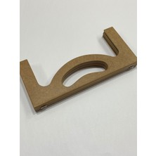 Karan Tuhafiye Ahşap Çanta Bursu / El Geçmeli Burs / 25 cm