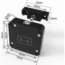 Rokku Elektronik Kartlı Gizli Çekmece / Dolap Kapak / Kabin Kilidi
