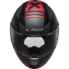 Ls2 Rapıd 2 Xtreet Mat Siyah-Kırmızı Kapalı  Kask