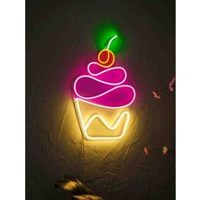 Kamer neon led ışıklı pasta