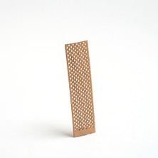 Rufus Concept Delikli Model ( Baklava ) Ahşap Mum Fitili ve Yapışkanlı Fitil Sehpası 20 Adet ( 25mm x 100mm x 0,5mm )