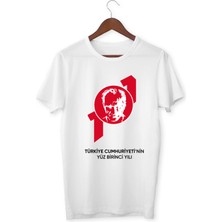 Alpşan Ticaret 101. Yıl Tişört 29 Ekim Tişörtleri Cumhuriyet Bayramı T-Shirt