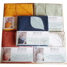 Dreamline %100 Pamuk Bebek Karyola Battaniyesi 75x100 Açık Gri-Beyaz