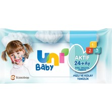 P3M Uni Baby Aktif Islak Cep Mendili 3lü 45 Yaprak