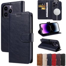 Sphone iPhone 16 Pro Kılıf Wallet Kartvizitlik Cüzdan Kapaklı Magnet Kopçalı Stand 360 Koruma Deri Doku