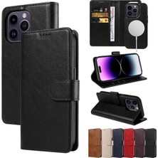 Sphone iPhone 16 Pro Kılıf Wallet Kartvizitlik Cüzdan Kapaklı Magnet Kopçalı Stand 360 Koruma Deri Doku