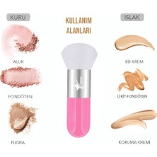 Demstar Professional Make-Up Luxury Kabuki Fondöten ve Allık Makyaj Fırçası Ws