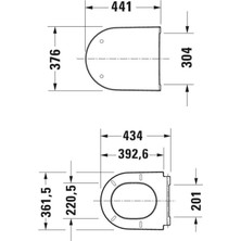 Duravit D-Neo Klozet Kapağı Yavaş Kapanır 0021690000