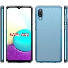 ZORE Galaxy A02 Kılıf Süper Silikon Kapak-Renksiz