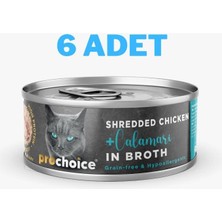 Pro Choice Prochoice Deluxe Shredded Chicken&calamari Kedi Konservesi 6X70 gr
