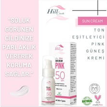 Hill Cosmetic Ton Eşitleyici Pink Pembe Güneş Koruyucu +50 Spf Glow