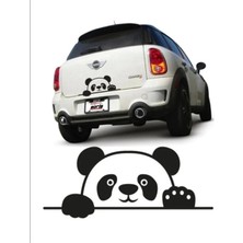 Renklime Hediyene Bak Panda Bagajdan Bakan Panda Sticker Araba, Motorsiklet, Laptop, Cam Sticker