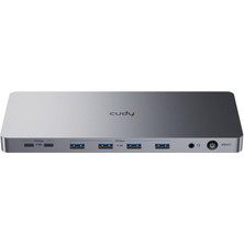 Cudy CS700 Dual 4K 2xhdmı 2xdisplayport 2XUSB-C(10GBPS) 4xusb-A 1xgigabit 100W Pd Dock Istasyonu